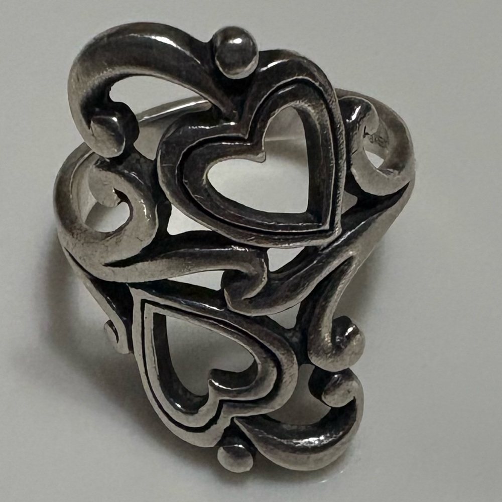Swirls & Scrolls Hearts Ring